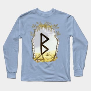 rune berkana - magical symbol Long Sleeve T-Shirt